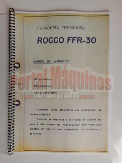 manual furadeira fresadora marca ROCCO modelo FFR-30 www.portalmaquinas.com (1)